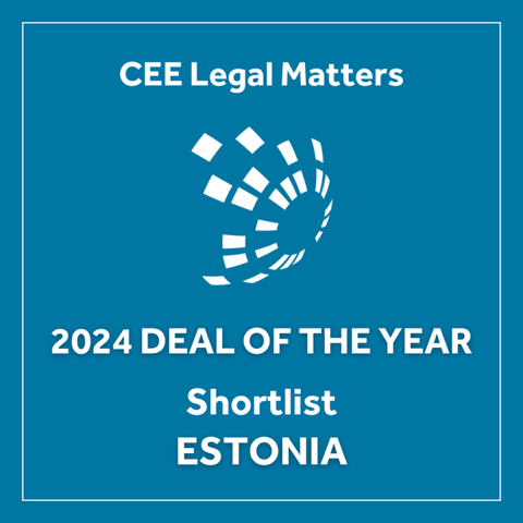 TRINITI nõustatud tehing valiti Eesti 2024. aasta CEE Deals of the Year Awards’i kandidaatide hulka